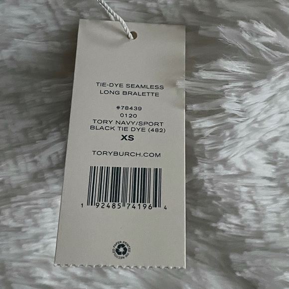 Tory Burch Sport Tie-Dye Seamless Long Bralette Style Number 78439 Athleisure - Picture 9 of 10